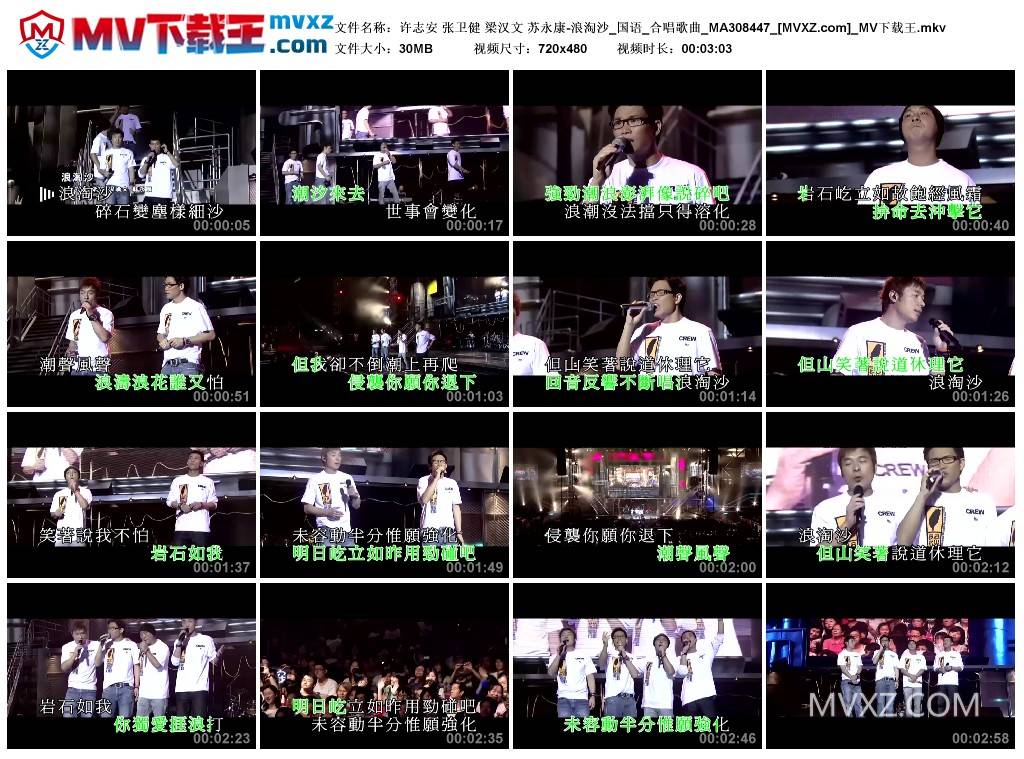 许志安 张卫健 梁汉文 苏永康-浪淘沙_国语_合唱歌曲_MA308447